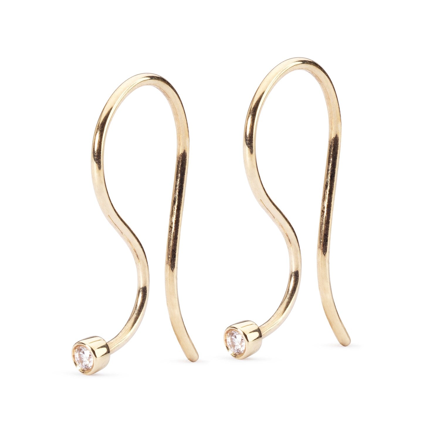 Earring Hooks, Gold/Brilliant – Trollbeads USA