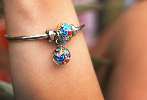 J*2様 trollbeads アメリカ限定　　デイドリームブロッサム【美品】 Trollbeads Daydream Blossom OOAK Limited Bead | eBay