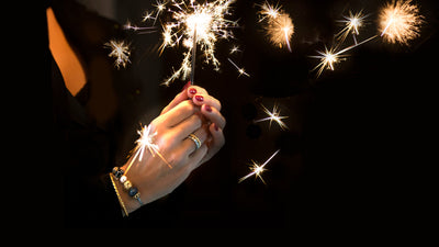 New year's sparkler and Trollbeads jewelry