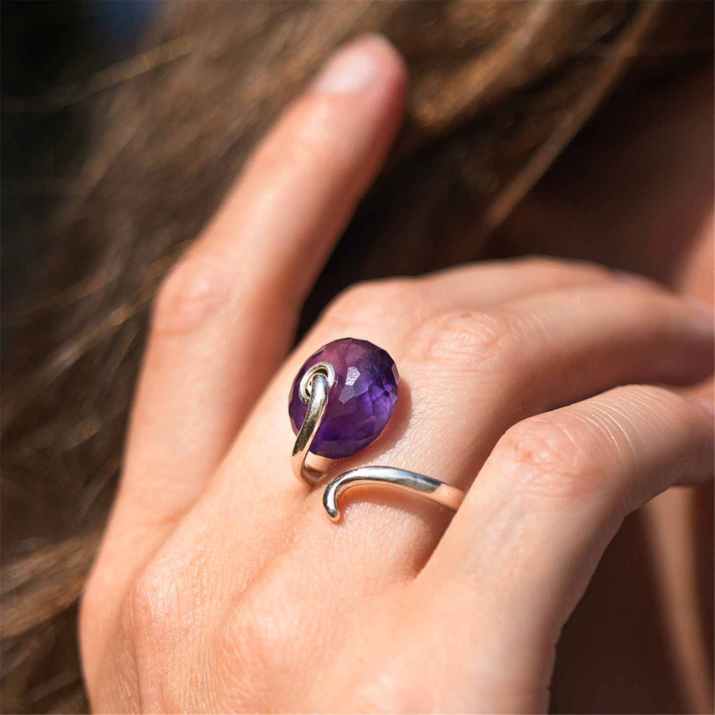 Amethyst Elegant Fantasy Ring TAGBO-01541