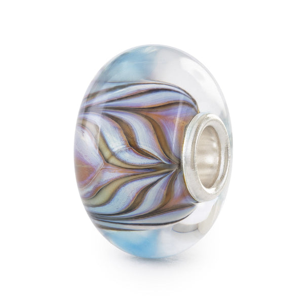 Resin wedding band with flower petals