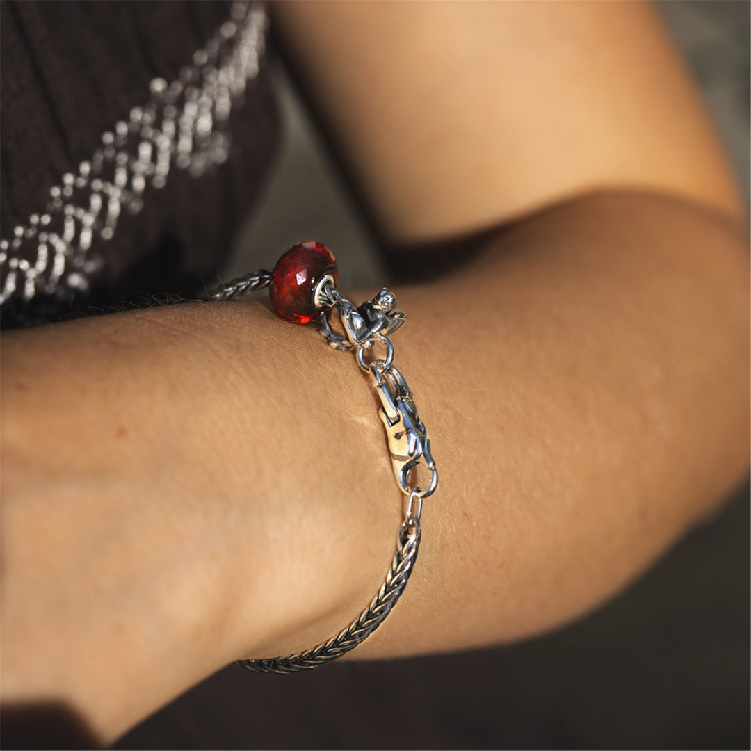 Trollbeads ブレスレット シルバー925 ガラスチャーム付き【5117 Guardian Angel Bracelet – Trollbeads