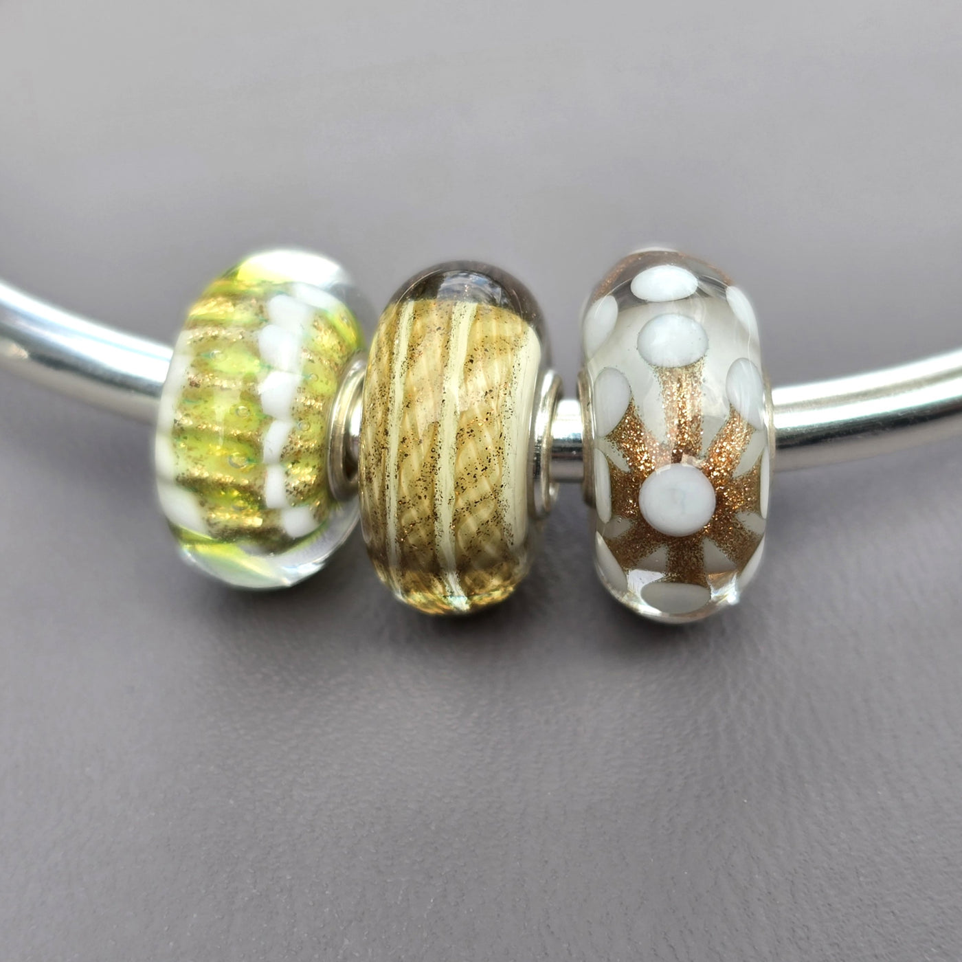 Frosted Jasmine Organza Trio