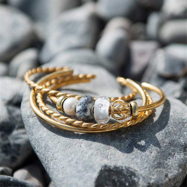 Gold Plated Bangle – Trollbeads