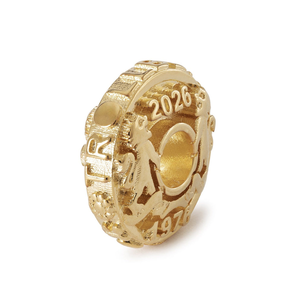 れ*ん様 トロールビーズ　TROLLBEADS 18K　ハーツガロア・ゴールド Trollbeads Club Coin