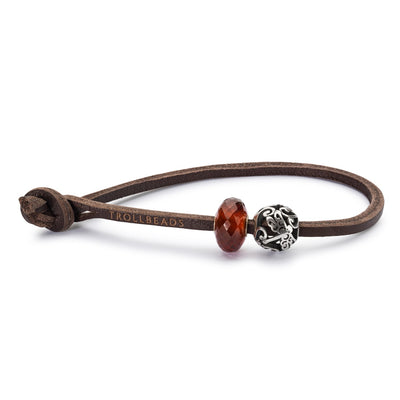 Single Leather Bracelet, Brown