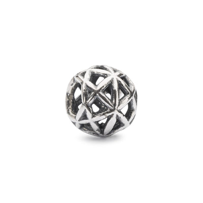 Positive Change Bead - A beautifully crafted silver bead for Trollbeads bracelets, featuring a design that symbolizes hope and change.