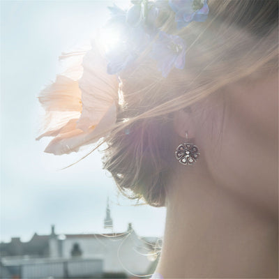 Graphic Flower Earring Pendants