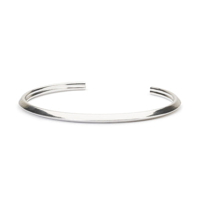 Sterling silver heart bangle, symbolizing love and affection, and adding a sentimental touch to your Trollbeads bracelet.