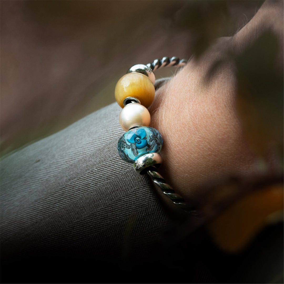 TROLLBEADS エイジレスビューティ フラワー ブルー系 TROLLBEADS エイジレスビューティ フラワー ブルー系 TROLLBEADS