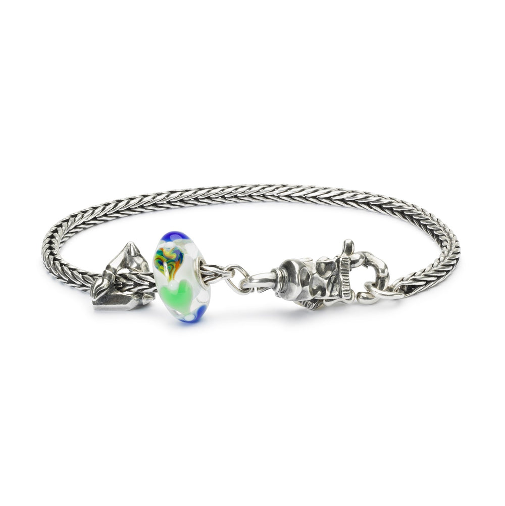 Trollbeads Original Foxtail 15221 Sterling Silver Bracelet – 7.3 Inch (actual) NWT