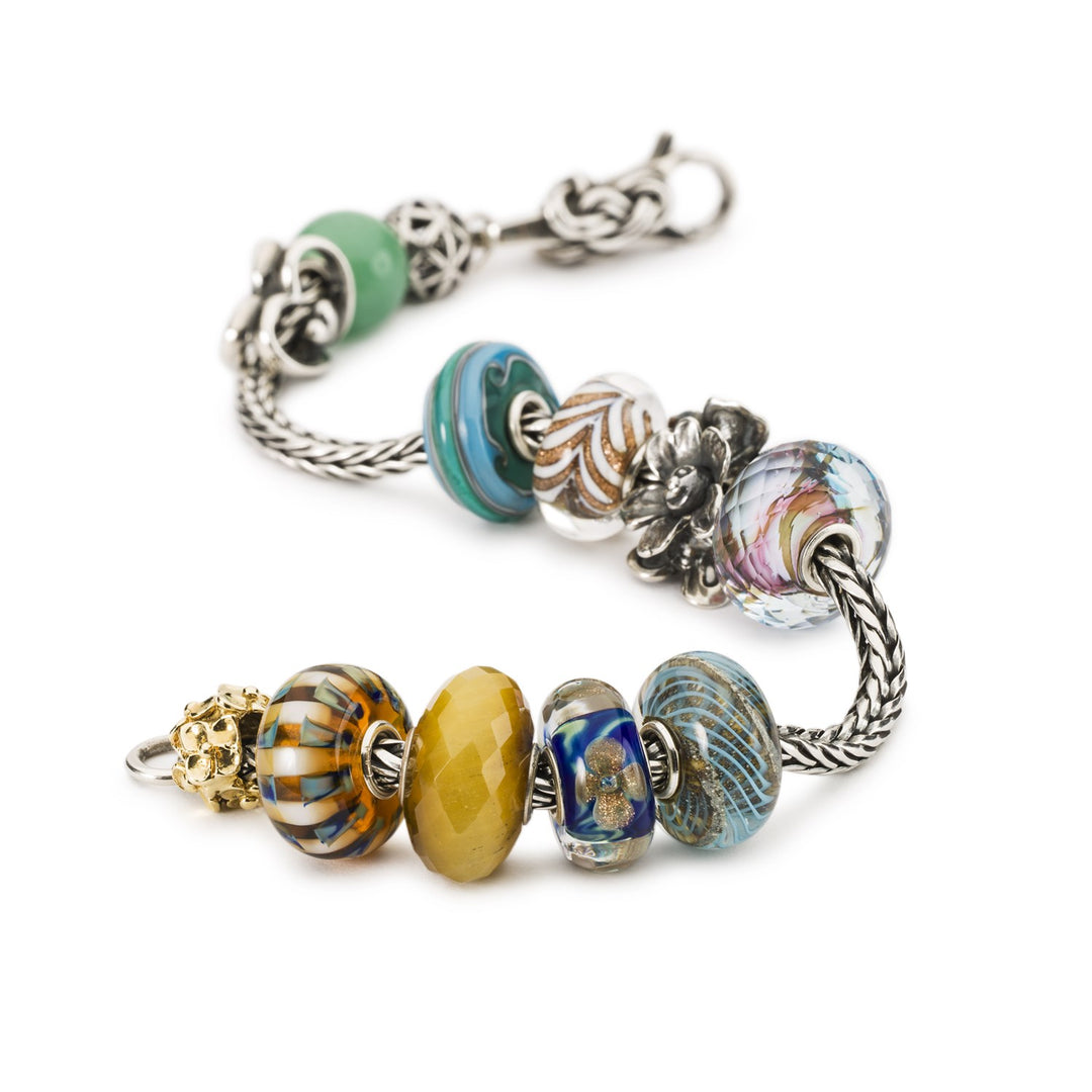 Blue Grooves Bead – Trollbeads