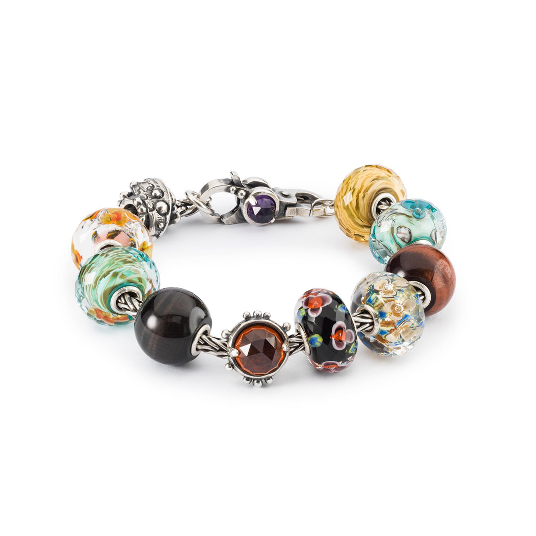 TROLLBEADS エイジレスビューティ フラワー ブルー系 TROLLBEADS エイジレスビューティ フラワー ブルー系 TROLLBEADS