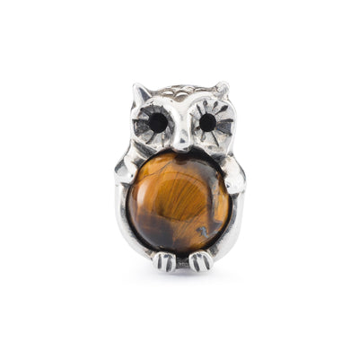 'Owl of Protection bead featuring an owl with intricate detailing and large eyes, symbolizing wisdom and watchfulness.