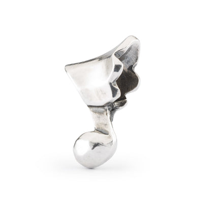 Music Note Bead is entirely made of Sterling Silver and contains a musical note design, symbolizing rhythm and harmony, for your Trollbeads jewelry.