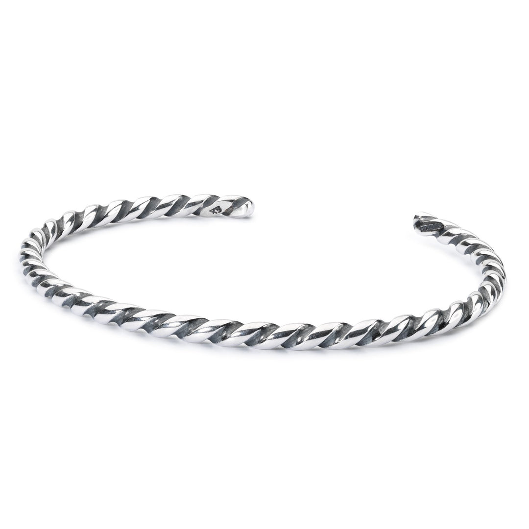 Twisted Silver Bangle - Main Image