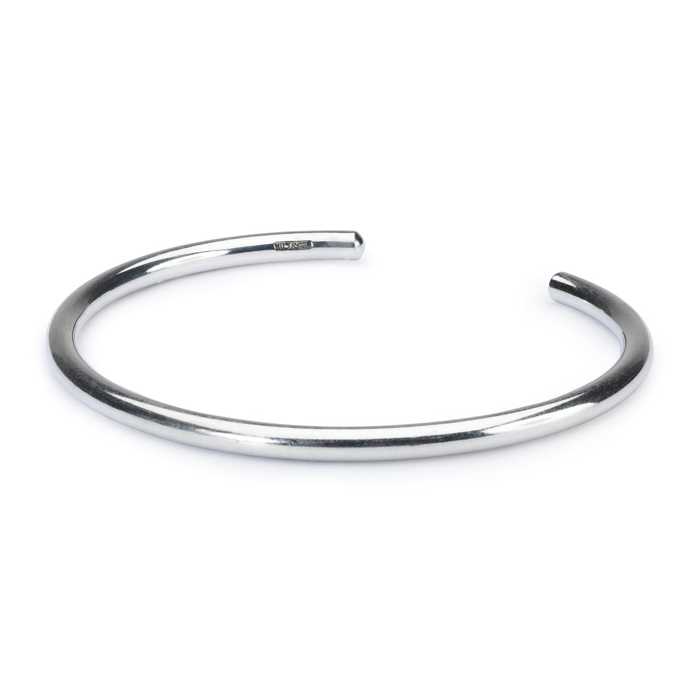 Sterling silver bangle, providing a classic and elegant foundation for your Trollbeads bracelet.