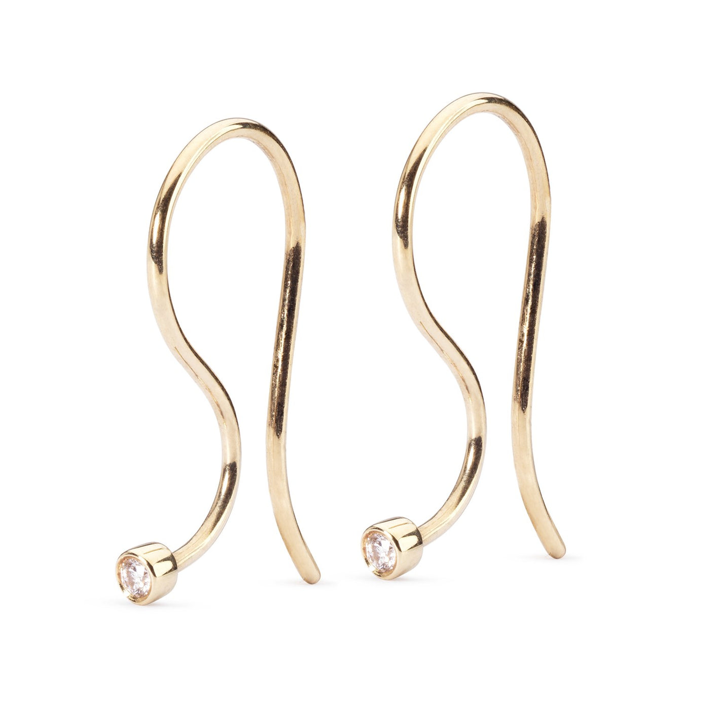 Earring Hooks, Gold/Brilliant