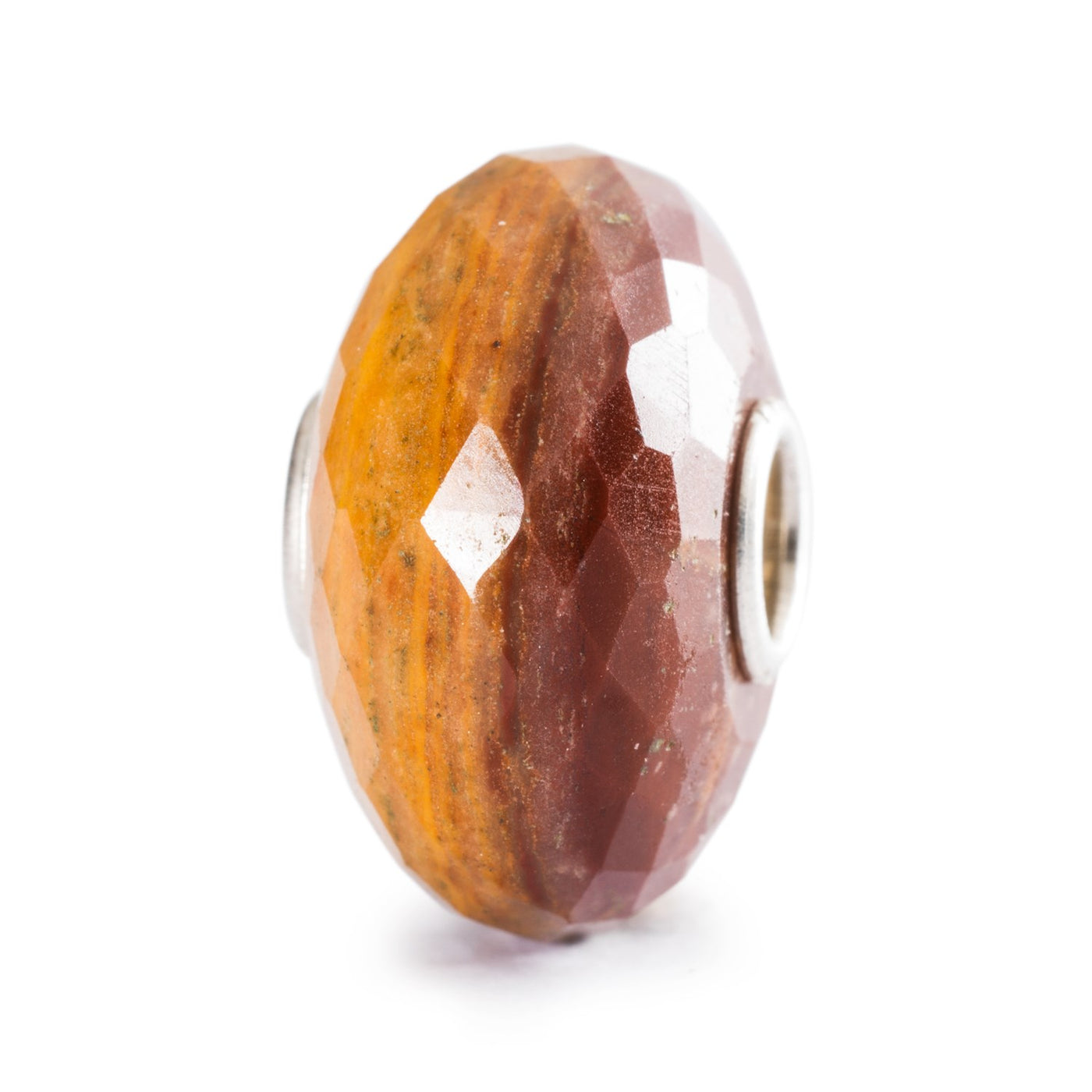 Brown and Yellow Chalcedony Bead