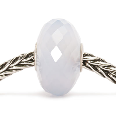 Faceted Chalcedony Bead