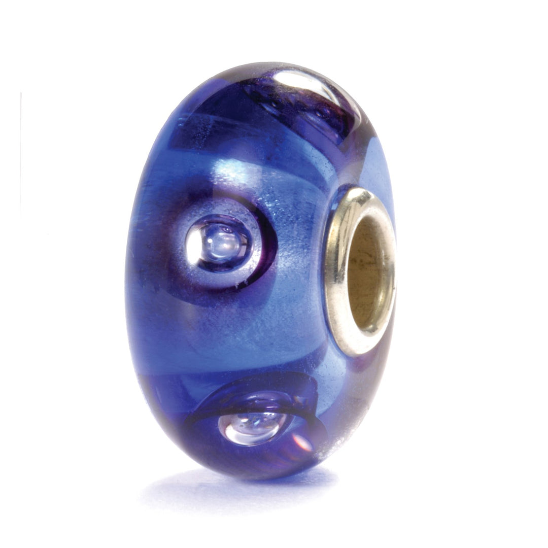 Clear Blue Bubbles Bead – Trollbeads