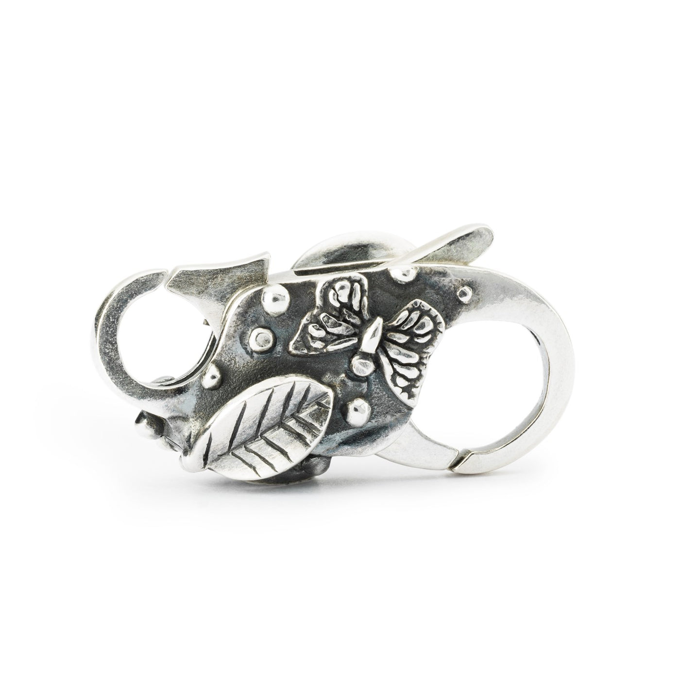 butterfly garden jewellery clasp in silver 