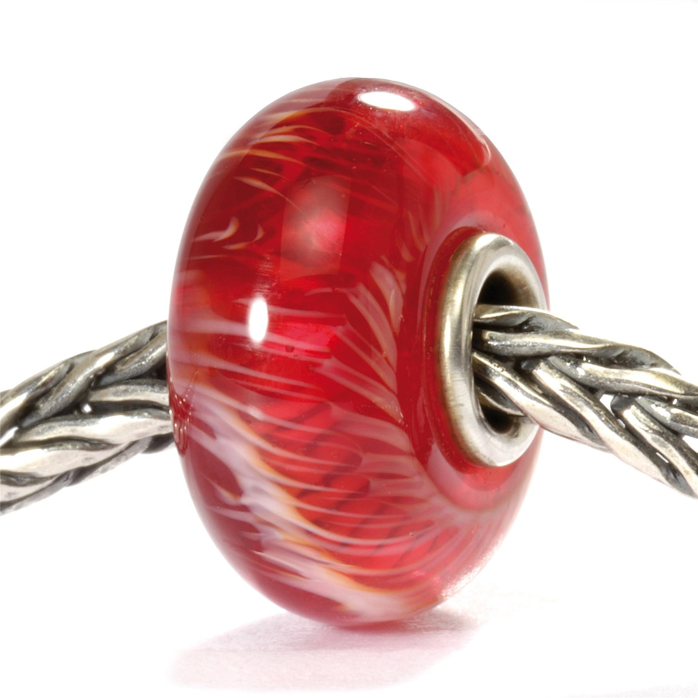 Red Feather Bead