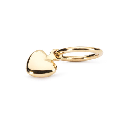Mini Heart Bead, Gold