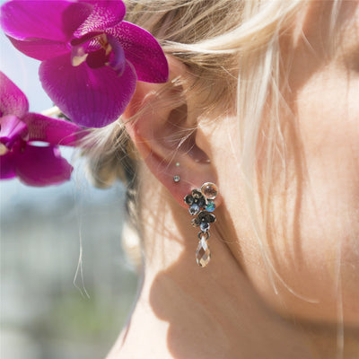 Flowers, asymmetrical Earrings