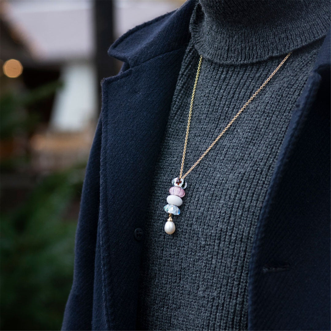 Fantasy Necklace With Pearl, Gold – Trollbeads